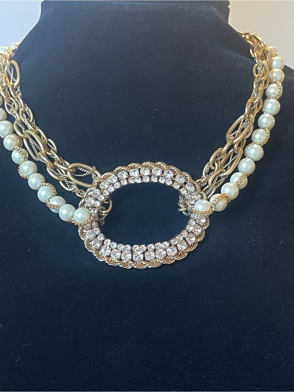 ABS by Allen Schwartz Statement chain necklace. EUC